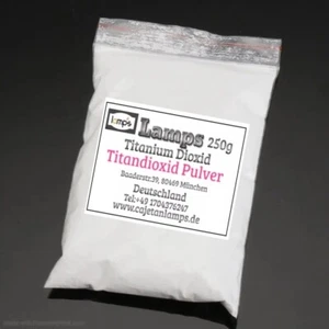 250g Trockenfarbe Farbpigment Pulverfarbepigment Titanweiß Titanweiss Weißmacher - Bild 1 von 1
