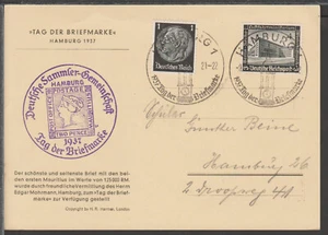 ✔️ GERMANY 3. Reich WWII RARE SONDERSTEMPEL Special Postmark POSTCARD - Bild 1 von 2