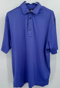 FootJoy Polo Shirt Mens M Purple FJ Golf Stretch - Picture 1 of 7