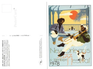 1978 New Orleans Jazz Festival Poster Post Card - Bild 1 von 1