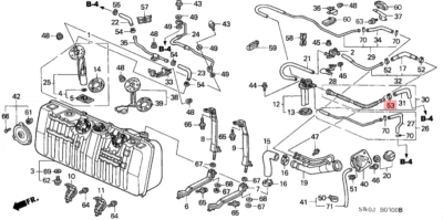 Abrazadera de tubo NSX HONDA ACURA GENUINA OEM (D20) tanque de combustible ☆ 91405-PE0-003 ☆ Foto 1 de 3