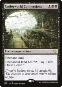 1x Underworld Connections - NM - Crimson Vow Commander - SPARROW MAGIC mtg - Picture 1 of 1
