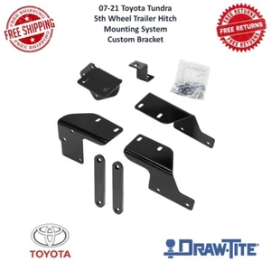 Draw-Tite 50084 5th Wheel Trailer Hitch Mount System Custom Bracket For Tundra - Picture 1 of 8