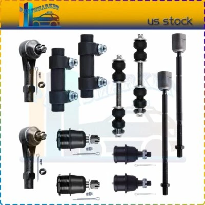 Suspension 12 x Front Ball Joints Tie Rods Sway Bars Fits Dodge Dakota 2WD RWD Foto 1 de 4