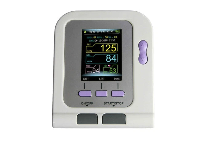 CONTEC 08A Digital Upper Arm Blood Pressure Monitor with 4 BP Cuffs, Adult SP02 and USB Software