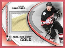 2011-12 Aaron Boogaard ITG In The Game Heroes and Prospects Jersey Gold /10