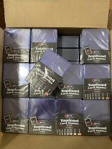 (1000) BCW 3x4 Regular Trading Card Toploaders Top Loaders Case *IN STOCK*