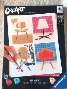 Ravensburger Eames Take a Seat CreArt dipinto per numero NUOVO - Foto 1 di 3