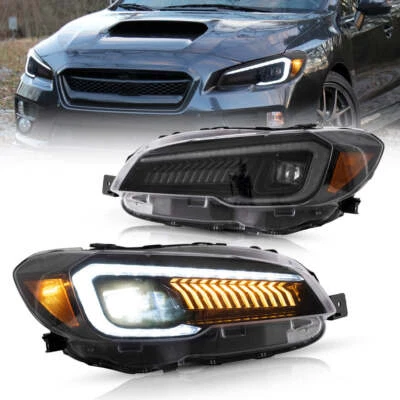 VLAND LED Headlights For Subaru WRX 2015-2021 STI 2015-2021 Animation Clear Side - image 1 of 4