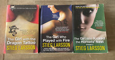 Stieg Larsson books x 3 - Girl who played with fire, Dragon Tattoo, Hornets nest