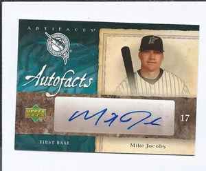 2007 Upper Deck Artifacts Autofacts #MJ MIKE JACOBS RC (Marlins) - Picture 1 of 1