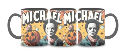 Taza de café/té de cerámica de 11 oz o 15 oz - Halloween - Horror - Michael Myers - Máscara - Regalo Foto 1 de 2