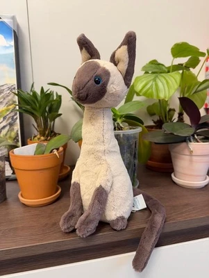 MARKENLOS Jelly//cat Iris Siamese Cat Soft Stuffed Toys Brand New With Tags Free Dust Bag