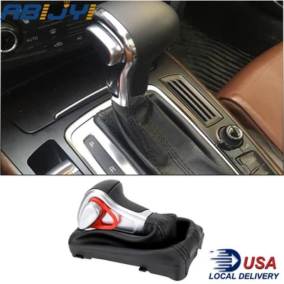 5 Speed Frame Gear Shift Knob Gaitor Boot For Audi A3 A4 A5 A6 Q5 Foto 1 de 4