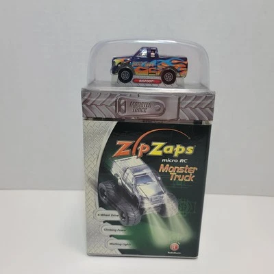 Zip Zaps Radio Shack Monster Truck Micro RC Bigfoot Blue 1:64 - Image 1 of 4