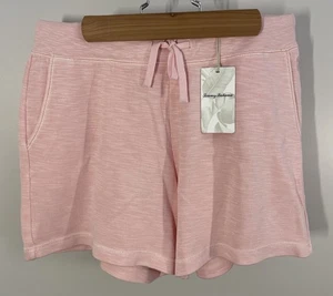 Tommy Bahama Women’s Peach L Tobago Bay Shorts Pima Cotton Blend Drawstring NWT - Picture 1 of 6