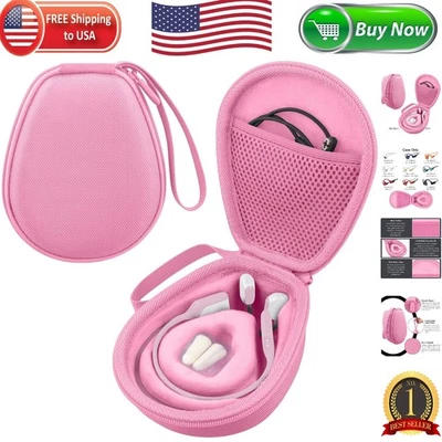 Estuche rosa resistente para todos los auriculares de conducción ósea SHOKZ - Organizar y proteger Foto 1 de 4