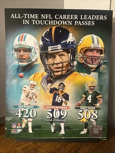 Peyton Manning Dan Marino Brett Favre Touchdown Leaders 8x10 NFL Football Photo - Picture 1 of 1