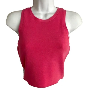 Zara?? Pink Knit Sleeveless Cropped Tank Top S - Picture 1 of 3