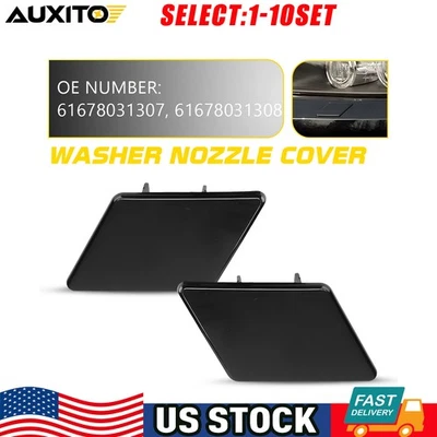 Tapa de cubierta de arandela de faros delanteros Fit BMW E90 325i 328i 330i 335i 2006-2008 2-10X Foto 1 de 4