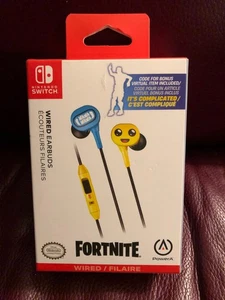 PowerA Fortnite Peely Nintendo Switch Wired Earbubs Brand New With Code Included - Picture 1 of 5