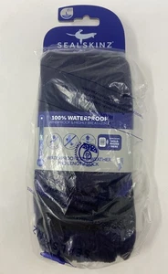 SEALSKINZ wasserdichte mittellange Unisex-Socke bei kaltem Wetter, groß, blau/schwarz - Bild 1 von 5