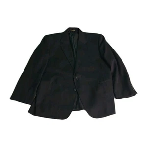 Circle S Black Rockabilly Western Yoke Mens Blazer Sport Coat Suit Jacket Sz 52R - Picture 1 of 7