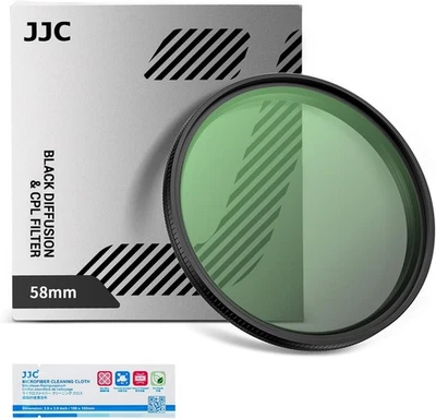 JJC 55mm 67mm 2 in 1 Black Mist 1/4 & CPL Filter with ND2 True Color Polarizing - Image 1 of 4