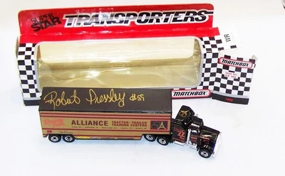 1:64 MATCHBOX TRANSPORTERS 1992 #59 ALLIANCE ROBERT PRESSLEY AUTOGRAPHED CY-104 - Image 1 of 4