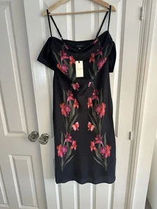 Ted Baker Damen Kleid Blumen Größe 3 UK (12) - Bild 1 von 3