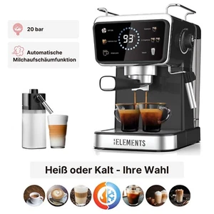 Siebträgermaschine, automatische Milchaufschäumfunktion,Espresso freddo Funktion - Bild 1 von 7