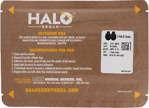 Halo Chest Seals (2 Per Package). IFAK Packaging SWAT EMS EMT ALS TCCC - Picture 1 of 6