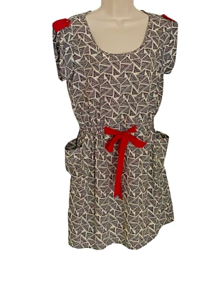 Vestido Love Culture Feminino Vintage Estampa Geométrica Super Leve Tamanho Grande - Imagem 1 de 4