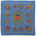 Hermes Scarf Carre 40 Light Blue Blue Gold A weapon that won't sink even when