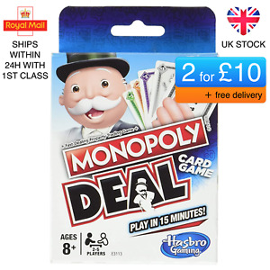 Monopoly Brand Monopoly Deal Family Card Game UK Stock