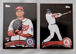 2011 Topps Walmart Black Baseball Card #1-250 Pick one