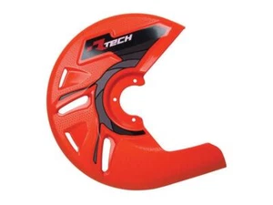 Cubierta de disco de freno Rtech protección de disco de freno delantero suelto naranja neón - Imagen 1 de 1