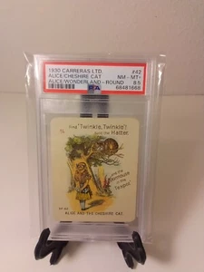 Alice im Wunderland 1930 Alice/Cheshire Katze Carreras Karten Psa 8,5 selten!! - Bild 1 von 9