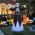 8ft Inflatable Halloween Grim Reaper Blow-Up Outdoor Display w/ LED Lights Decor