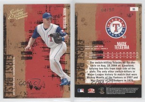 2005 Donruss Leather & Lumber Gold /50 Mark Teixeira #95