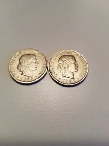 Swiss 20 Rappen 1894 plus bonus 1962 20 Rappen - Imagen 1 de 2
