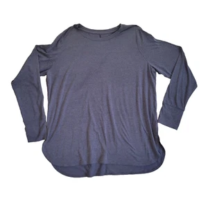 Tek Gear DryTek T Shirt Uomo Extra Large Manica Lunga Grigio Allenamento Atletico - Foto 1 di 5