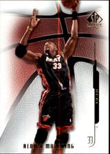 2008-09 SP Authentic Miami Heat Basketball Card #2 Alonzo Mourning