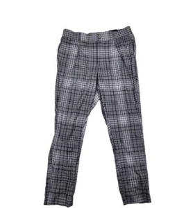 Torrid Damen Relaxed Taper Stretch Challis Hose Größe 10 Neu mit Etikett grau kariert  - Bild 1 von 8