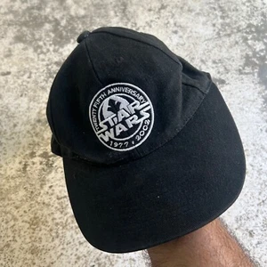 Vintage Star Wars 2002 Hat Cap Men Black Cotton 25th Anniversary R2D2 Skywalker - Bild 1 von 8