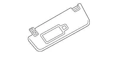 Оригинальный серый солнцезащитный козырек для левой стороны водителя Volvo C70 1998-2004 годов выпуска 30673356 - Изображение 1 из 1