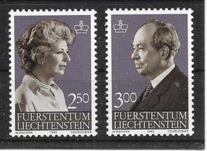 n071 LIECHTENSTEIN/ Fürstenpaar MiNr 828/29 ** - Bild 1 von 1