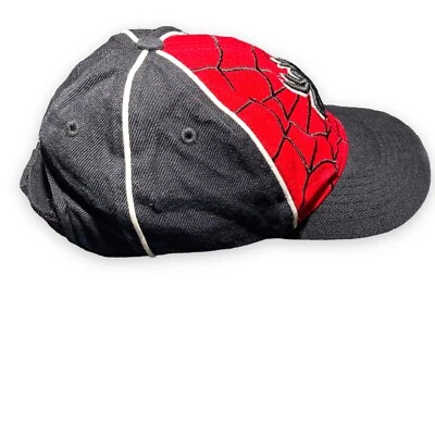 Spider Man Infant Unisex Baby Sized Baseball Cap Hat Adjustable Red Black - Image 1 of 4