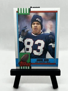 Topps 1990 Andre Reed Wide Receiver Buffalo Bills #204 NFL Sports Card - Picture 1 of 2