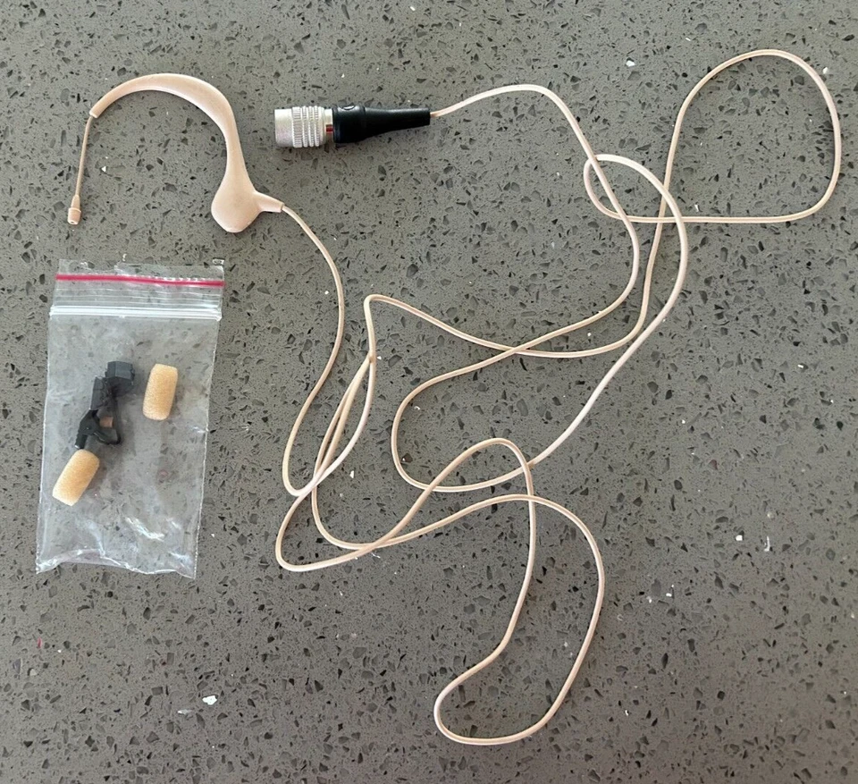 Audio Technica BP893cLM3 Omnidirectional Condenser Mic w 4-Pin Connector Beige - Image 1 of 3